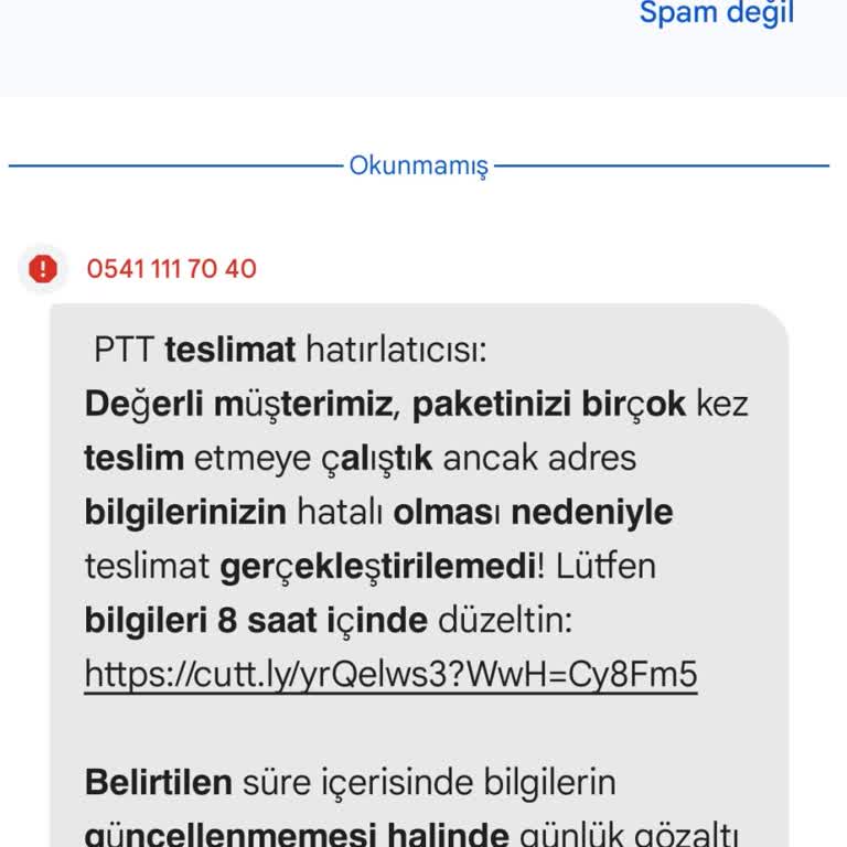 Kişisel Verilerim İzinsiz Kullanıldı, Sahte Teslimat Mesajı Mağduriyeti