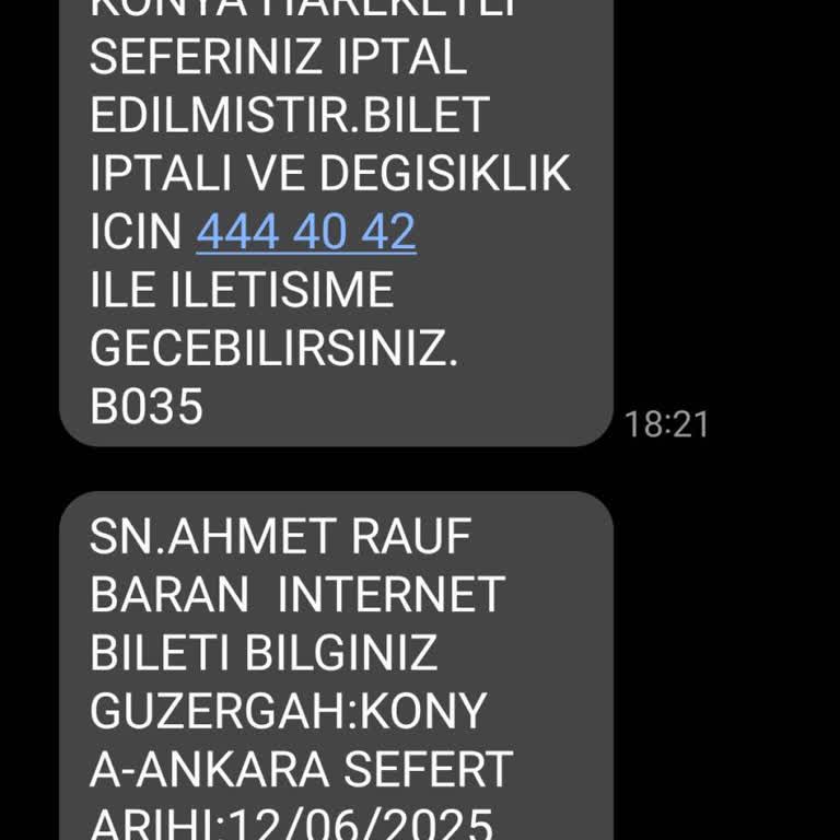 Obilet Üzerinden Alınan Biletin İptali Ve Yetersiz Bilgilendirme Nedeniyle Mağduriyet