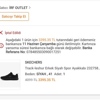 Sipariş Verdiğim Ayakkabı Kargolanmadı, Ürün İptal Edildi Ve Mağdur Edildim