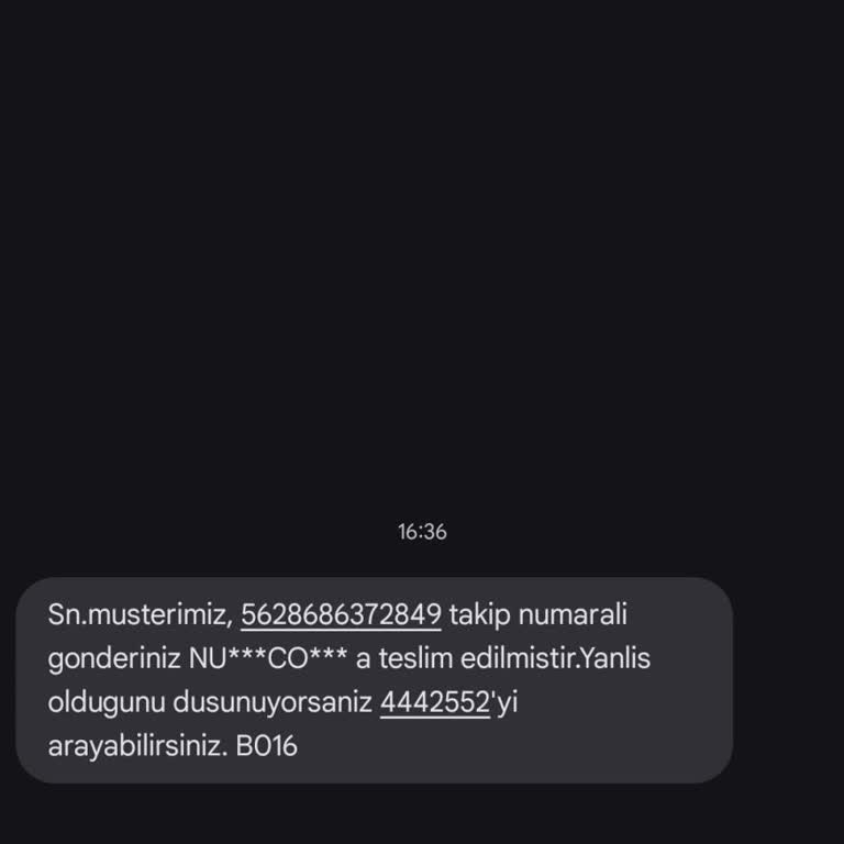 Siparişim Başkasına Teslim Edildi Kargo Firması Dönüş Yapmıyor