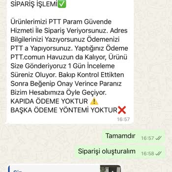 Sipariş Sonrası Ödeme Sorunu Ve Para İadesi Talebi