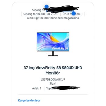 Samsung Monitör Teslimatında Uzun Bekleme Süresi