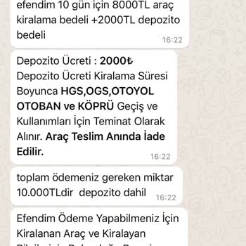 Araç Kiralama Sürecinde Yaşanan Depozito Ve Ek Ücret Sorunu