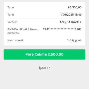 Para Çekme İşlemlerinde Sürekli Sorun Ve Yetersiz Canlı Destek