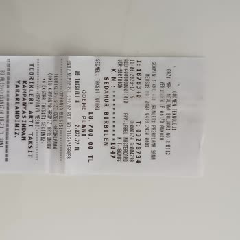 Çamaşır Kurutma Makinesi Alt Aparatı Teslim Edilmedi