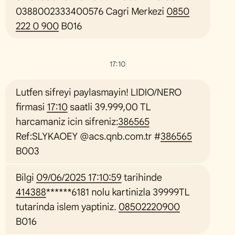 QNB Adıyla Arandım Kartımdan İzinsiz Para Çekildi