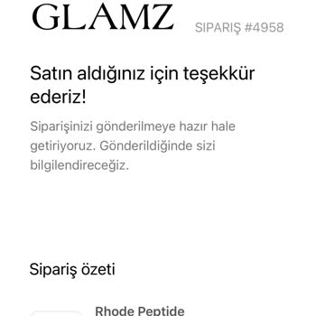 Glamz Türkiye'den Sipariş Verdim, Ne Ürün Var Ne İletişim!