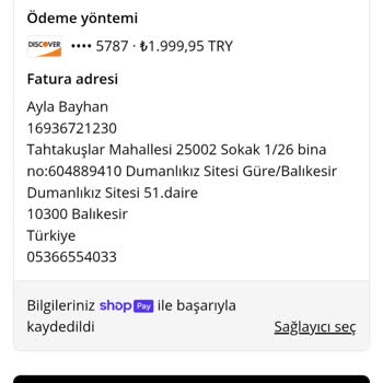 Ürünümün Durumu Hakkında Bilgi Alamıyorum