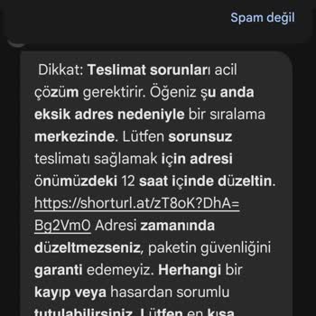 PTT Kargo Adına Gelen Sahte Mesajla Kişisel Bilgilerimin Tehlikeye Atılması