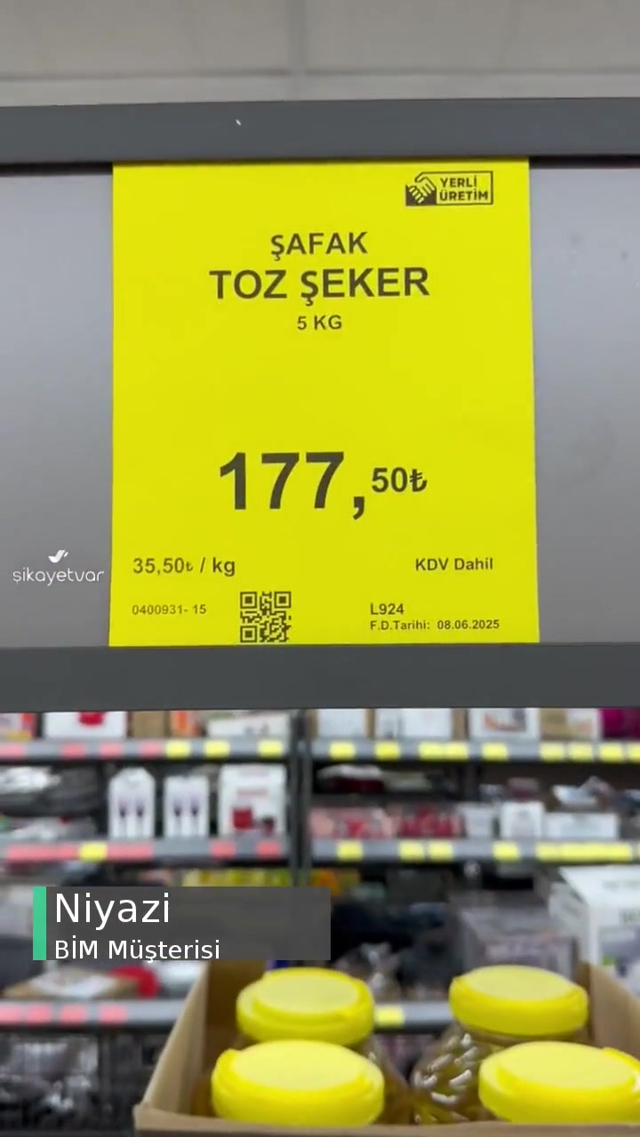 BİM Şeker Almaya Gittim 5 Kg 177.5 Kasada 184! videonun kapak resmi