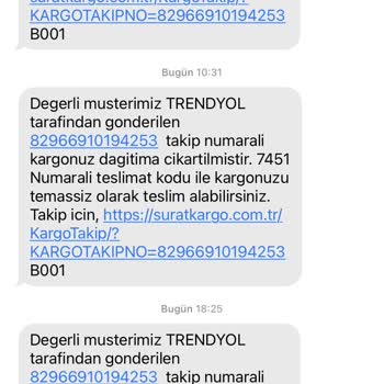 Sürat Kargo Ortaçeşme Şubesi Teslimat Sorunları Ve Sürekli Bahaneler