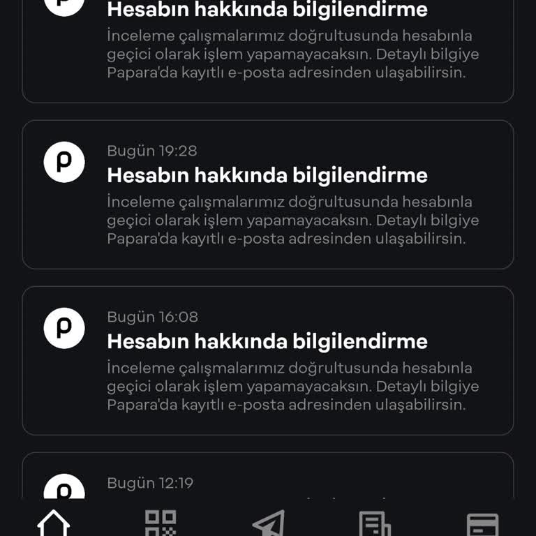 Papara Hesabımın İnceleme Nedeniyle Kullanıma Kapatılması Ve Mağduriyetim