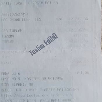 Koçtaş'tan Aldığım Elektrikli Testere Sorunum Çözülmedi