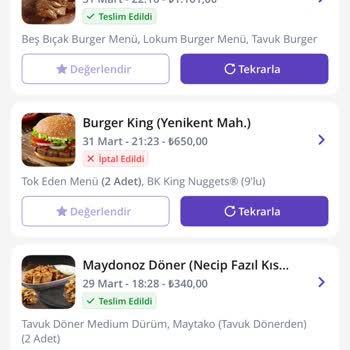 Getir Yemek Üzerinden Verilen Siparişler Sürekli İptal Ediliyor, Destek Hattı Yanıtsız Kaldı