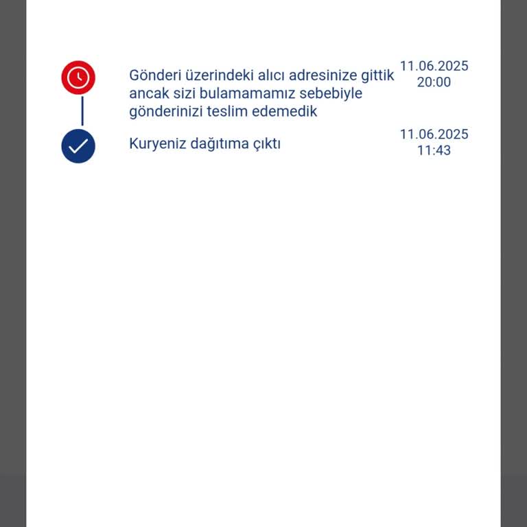 Aras Kargo Teslimatında Adresime Gelmeden Teslim Edilemedi Mesajı