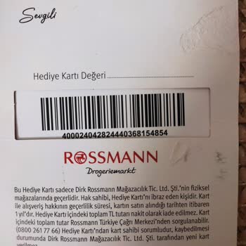 Rossmann'dan Alınan Hediye Çeki Mağazada Kullanılamıyor, Çözüm Sunulmuyor