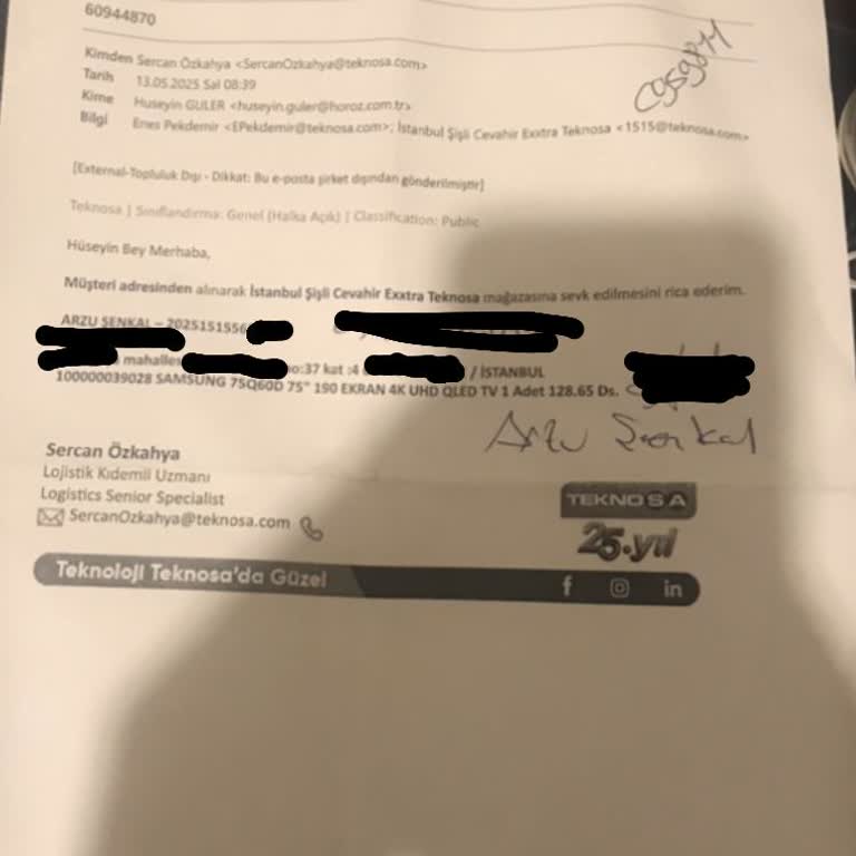 İade Edilmeyen Televizyon Ve Ulaşılmaz Mağaza Mağduriyeti