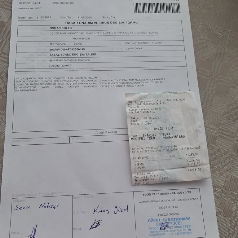 Aldığım Televizyonun Değişiminde Mağaza Ve Müşteri Hizmetleri Sorunu