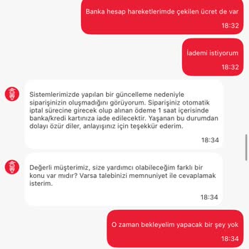 Teslim Edilmeyen Siparişin Ücreti İade Edilmedi, Müşteri Hizmetleri Yetersiz Kaldı