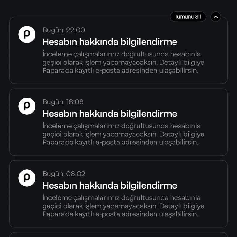 Papara Aktif Kullandığım Hesabım Haksız Yere İncelemeye Alındı, Acil Çözüm Bekliyorum
