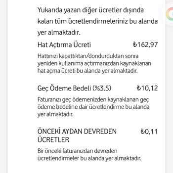 Vodafone'un Haksız Faturalandırması Ve Ek Ücretler