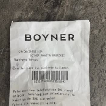 Boyner'den Alınan Ayakkabının Ödemesi Yapıldığı Halde Sipariş İptal Edildi