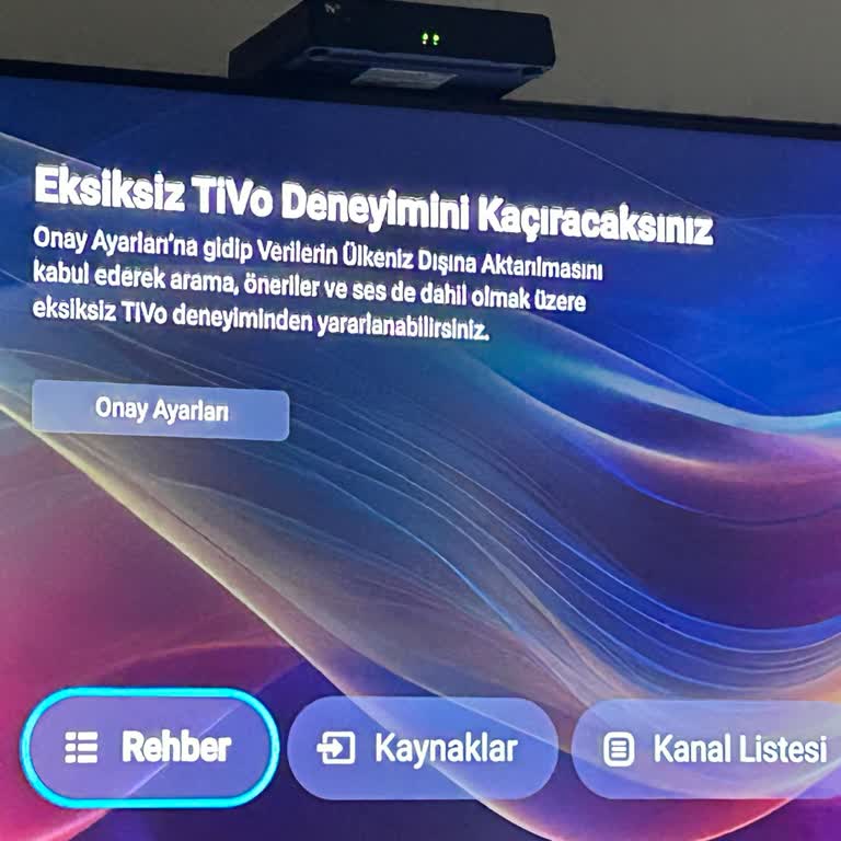 Vestel Televizyonda Zorunlu Veri Paylaşımı Ve Menüye Erişim Sorunu