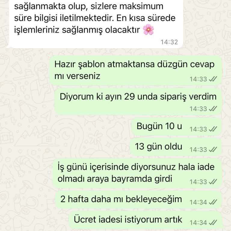 İade Ücretinin Gecikmesi Müşteri Memnuniyetini Zedeliyor