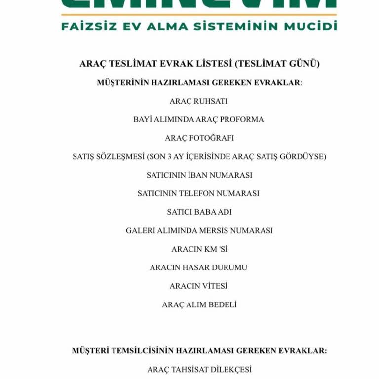 Eminevim'de Araç Alımında Zorlu Ve Masraflı Prosedürler