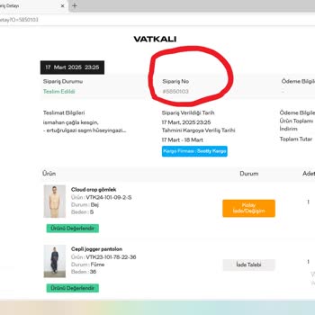 İade Edilen Pantolonların Ücreti Totemim Card'a Yansımadı