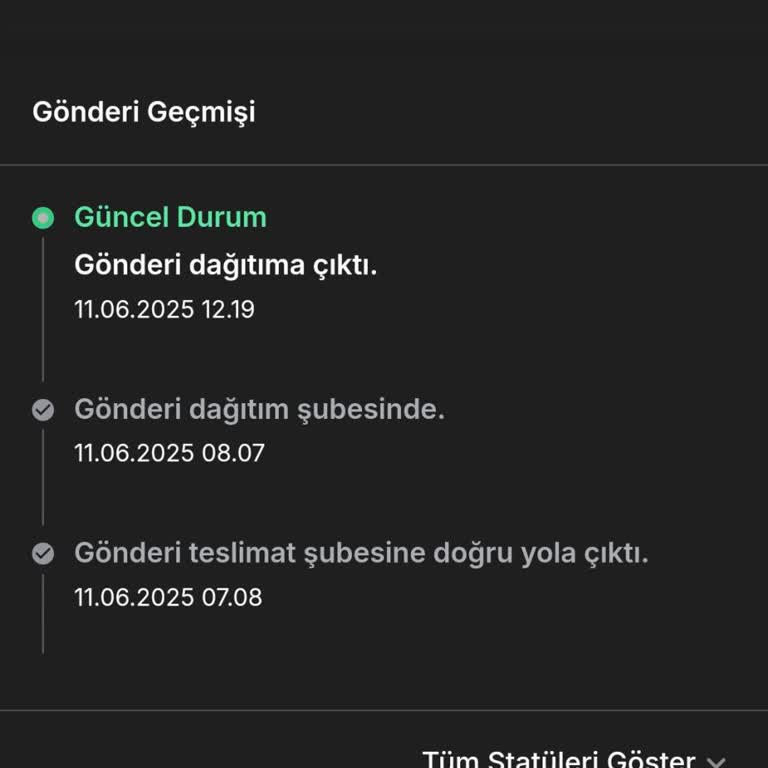 Kargom 12 Saattir Dağıtımda, Teslim Edilmedi