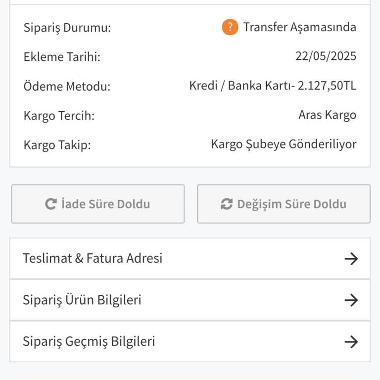 Gizce Siparişim Kargolanmadı Param İade Edilmedi İletişim Yok