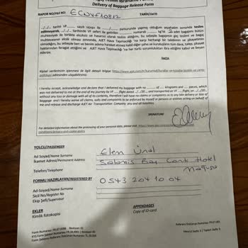 Yanlış Bilgilendirme Ve Geciken Bagaj Mağduriyeti