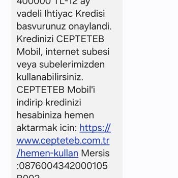 Onaylanan Kredi Son Aşamada Merkezi Müşteri Limit Aşımı Hatası Veriyor