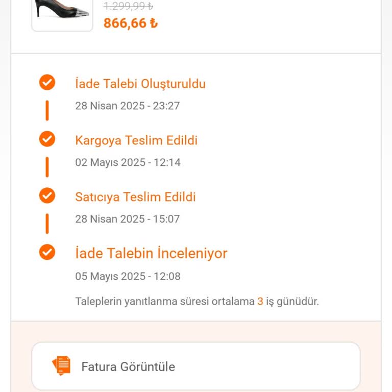 FLOdan İade Ettiğim Ürün Bir Aydır İnceleniyor