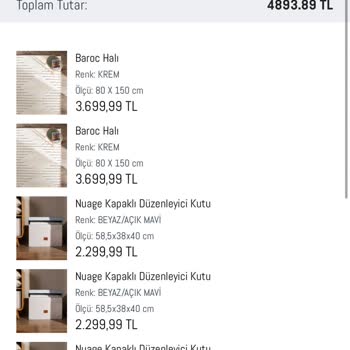 Eksik Gönderilen Halılar Ve Ulaşılamayan Müşteri Hizmetleri