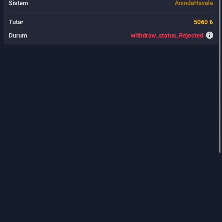 Betpipo'da Çekim Talebim Gerekçesiz Reddedildi Ve Şikayetimin Kaldırılması Şart Koşuldu
