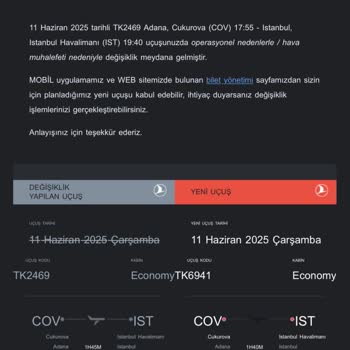 THY’de Sürekli Rötar Ve İptal Nedeniyle Yaşanan Büyük Mağduriyet