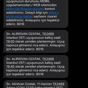THY’de Sürekli Rötar Ve İptal Nedeniyle Yaşanan Büyük Mağduriyet