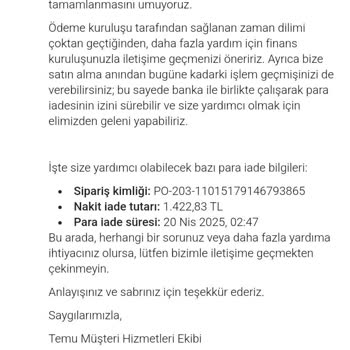 Temu İade Sürecinde Yaşadığım Mağduriyet