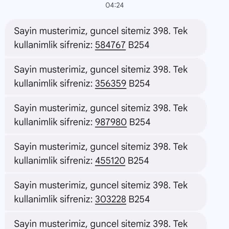 Sürekli Gelen Kod Mesajları Canımı Sıkıyor