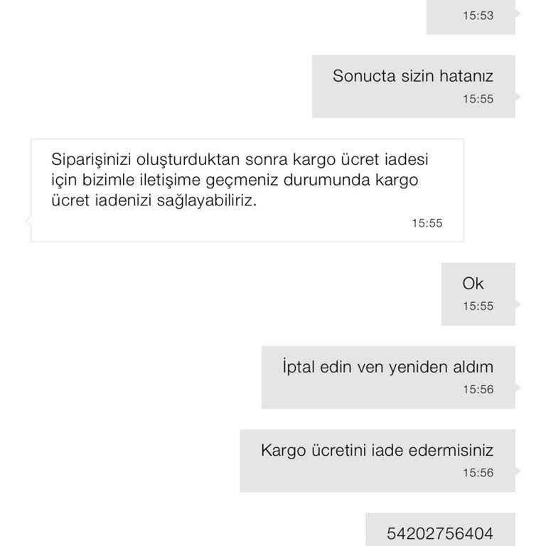 Kayıp Kargo Sonrası Yetersiz Müşteri Hizmeti Ve İade Sorunu