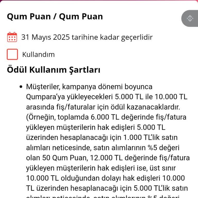 Qumpara Kod Gönderilmedi!