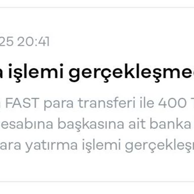 Papara Hesabına Başkasının Banka Hesabından Para Transferi Sorunu!