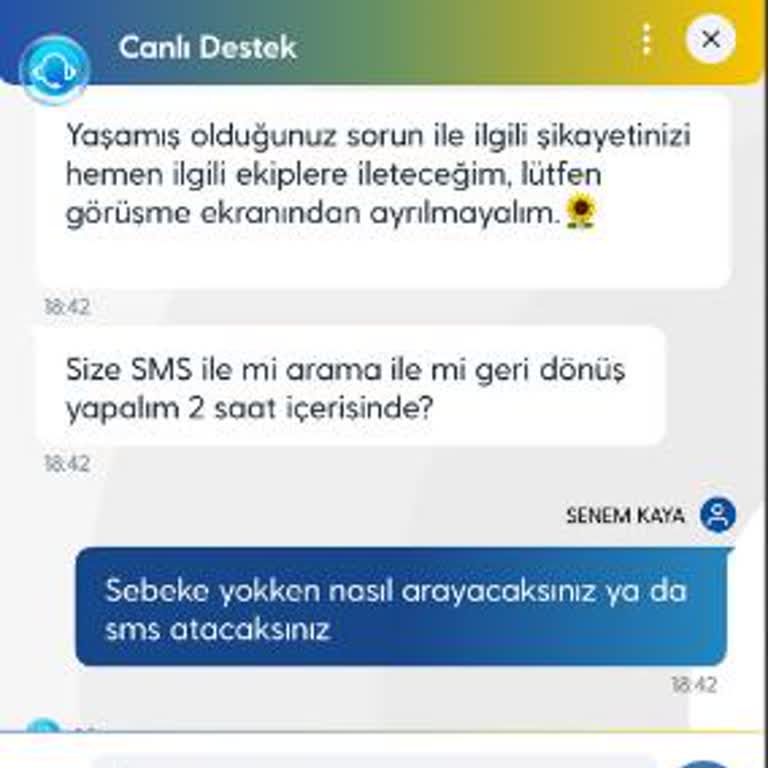 Turkcell'de Şebeke Sorunu Ve Yetersiz Müşteri Hizmeti