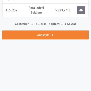 İadem Yapılmadı İletişimde Sorun Yaşıyorum