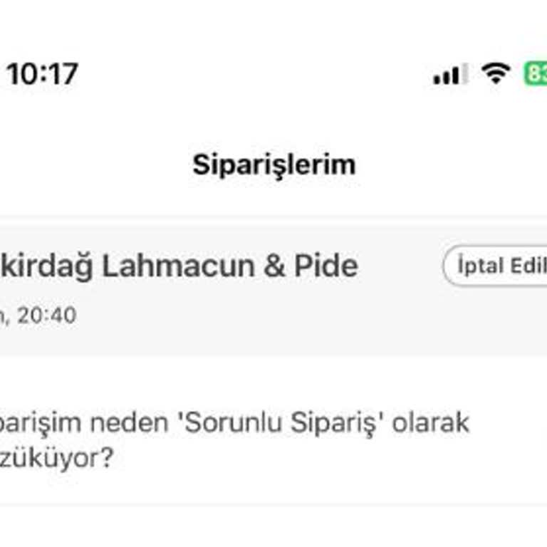 Yemeksepeti Ödemem Çekildi Siparişim Oluşmadı Destek Alamıyorum