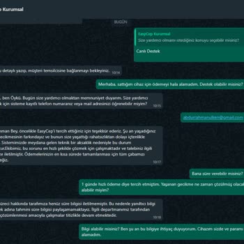 EasyCep'te Telefon Satışı Sonrası Ödeme Yapılmıyor, Çözüm Sunulmuyor