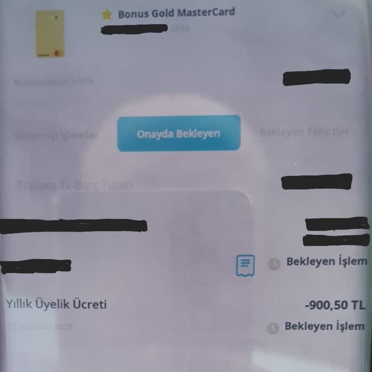 Kredi Kartımdan İzinsiz Yıllık Üyelik Ücreti Kesildi İadesini Talep Ediyorum