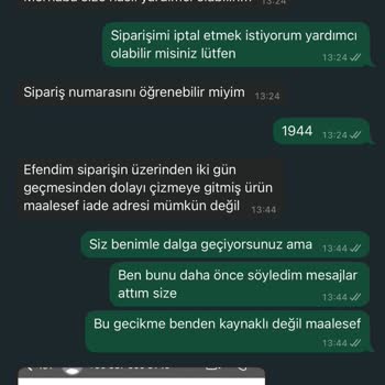 Sipariş İptali Talebime Yanıt Verilmedi, Müşteri Hizmetleri Ulaşılmıyor